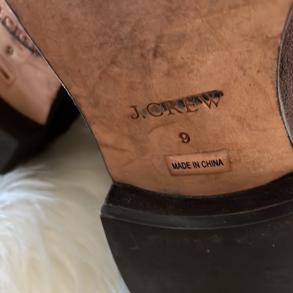 J.CREW HARPER SUEDE TALL BOOTS Size 9 ESTATE BROWN RIDING - Picture 4 of 6